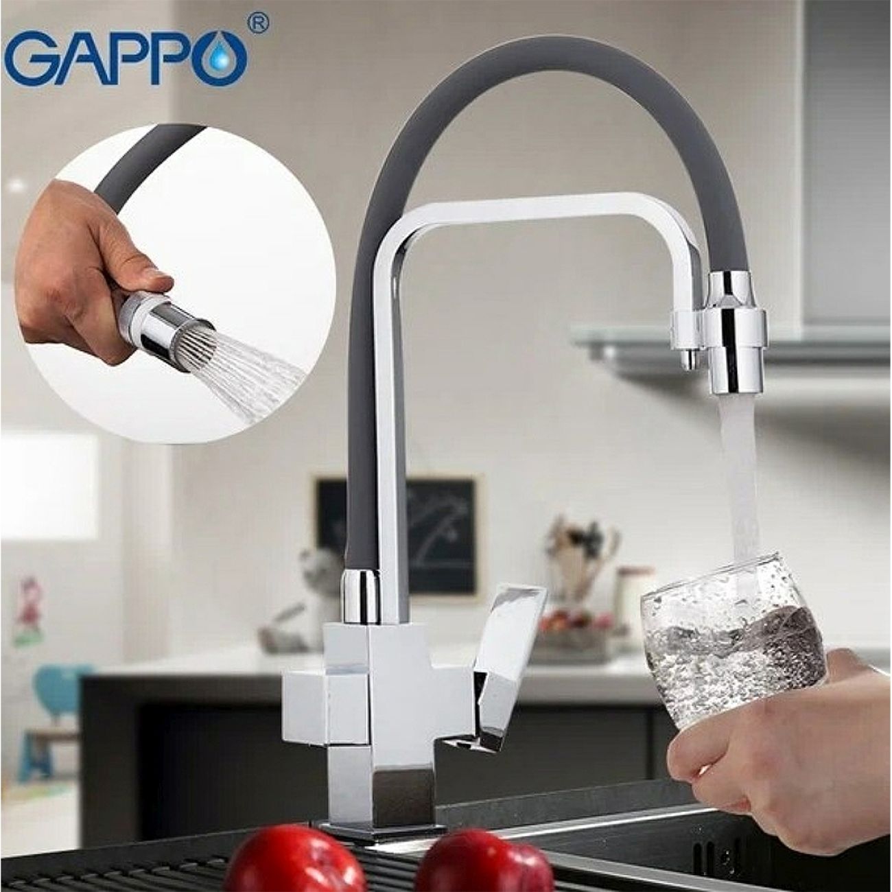 Gappo смеситель для кухни с гибким изливом. Смеситель Gappo g4398-4. Смеситель Gappo g4398-1. Смеситель Gappo кухня g4398 сатин. Кухонный смеситель Gappo g4398.