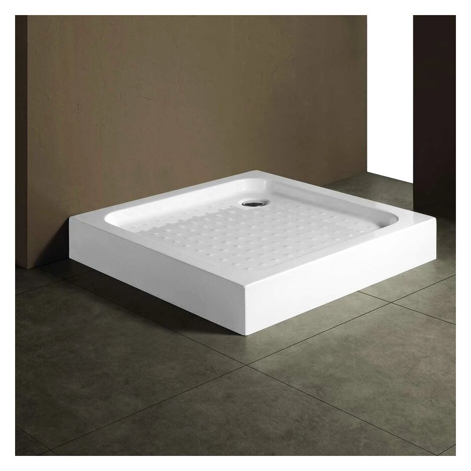 Поддон для душа Vincea (Винчея) акриловый VST-2AS-1010, 1000х1000х135, сифон Ф90 с гидрозатвором