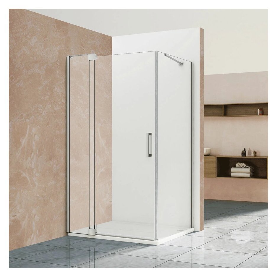 Душевой уголок Vincea (Винчея) Extra VSR-1E101190CL, 1000/1100х900 мм (габариты площадки) хром, стекло прозрачное