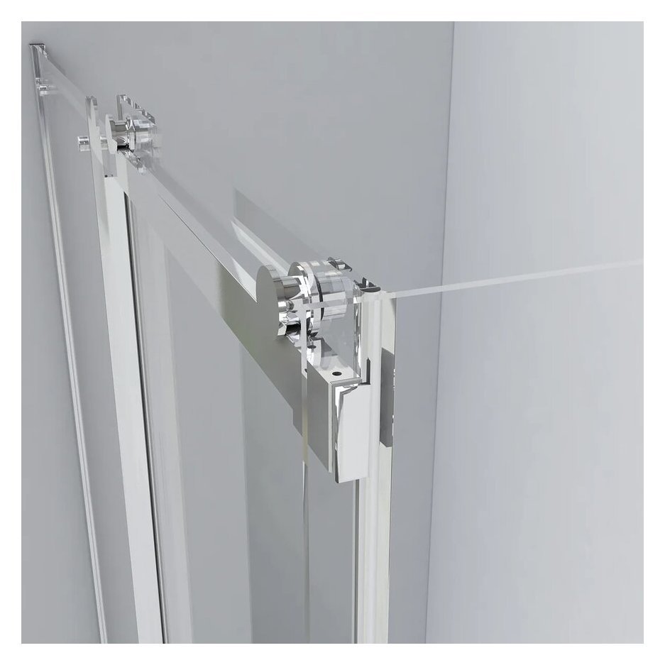 Душевой уголок Vincea (Винчея) Lugano VSR-1L8012CLB-1, 1200х800 мм (габариты площадки) черный, стекло прозрачное