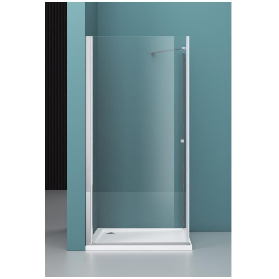 Душевой уголок BelBagno (Бельбагно) ETNA-AH-1-80/90-C-Cr хром, стекло прозрачное 6 мм (800х1950х900)