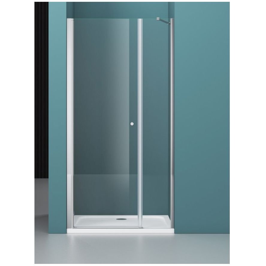 Душевая дверь BelBagno (Бельбагно) ETNA-B-11-100+90-C-Cr хром, стекло прозрачное 6 мм (1900х1950)