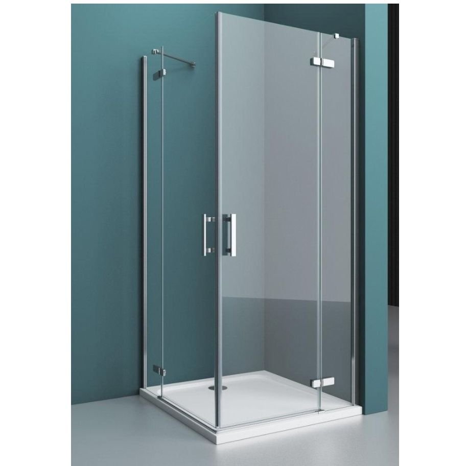 Душевой уголок BelBagno (Бельбагно) KRAFT-AH-22-120/80-C-Cr-R хром, стекло прозрачное 6 мм (1200х1950х800)