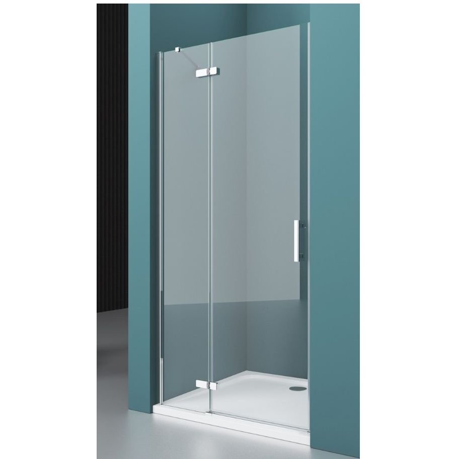 Душевая дверь BelBagno (Бельбагно) KRAFT-B-12-60/20-C-Cr-L хром, стекло прозрачное 6 мм (1950х800)