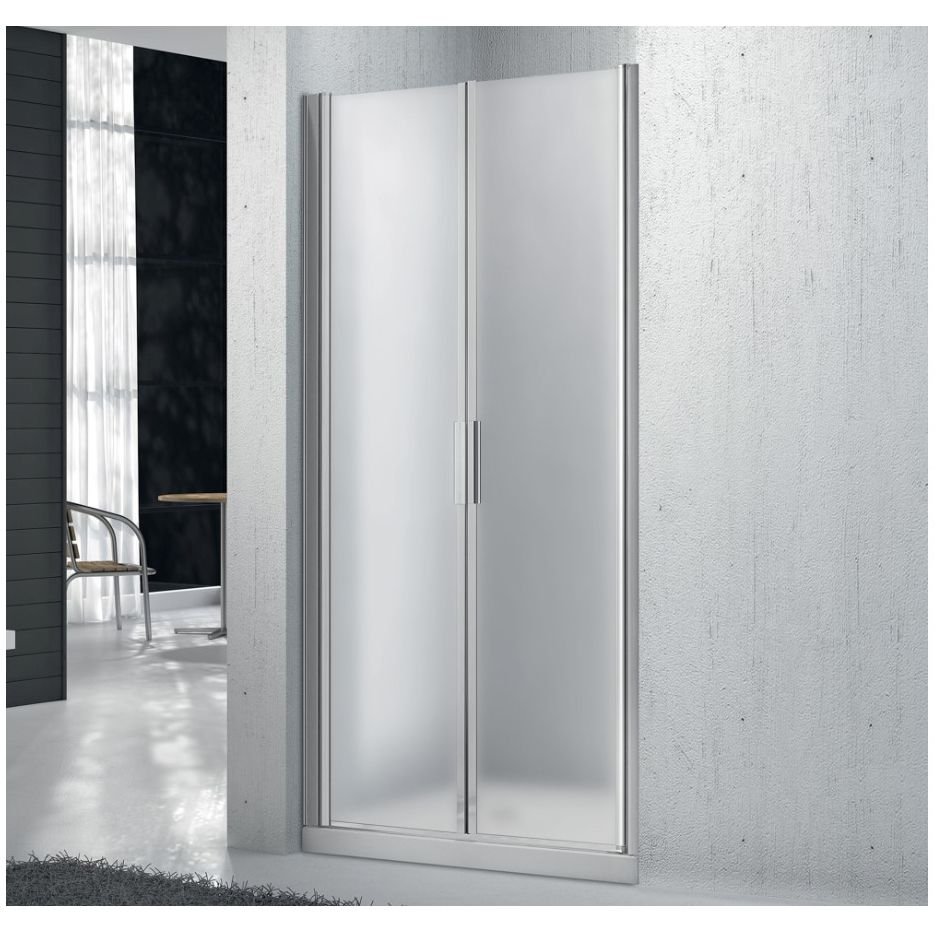 Душевая дверь BelBagno (Бельбагно) SELA-B-2-60-P-Cr хром, стекло рифленое 5 мм (1900х600)