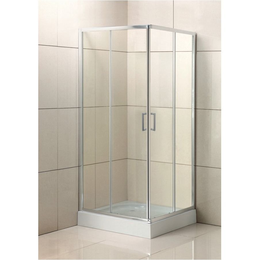 Душевой уголок BelBagno (Бельбагно) UNO-195-A-2-100-C-Cr хром, стекло прозрачное 5 мм (1000х1950х1000)