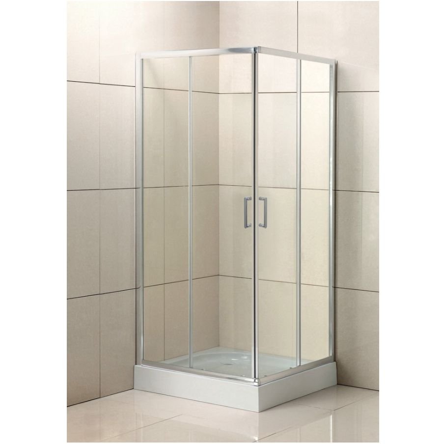 Душевой уголок BelBagno (Бельбагно) UNO-195-A-2-90-C-Cr хром, стекло прозрачное 5 мм (900х1950х900)