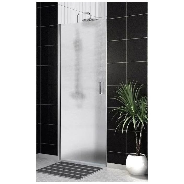 Душевая дверь BelBagno (Бельбагно) UNO-B-1-85-P-Cr хром, стекло рифленое 5 мм (1900х850)