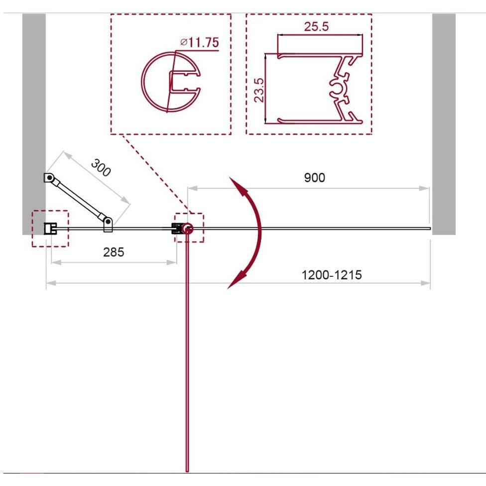 Душевая шторка на ванну BelBagno (Бельбагно) UNO-V-11-120/150-P-Cr хром, стекло рифленое 5 мм (1500х1200)