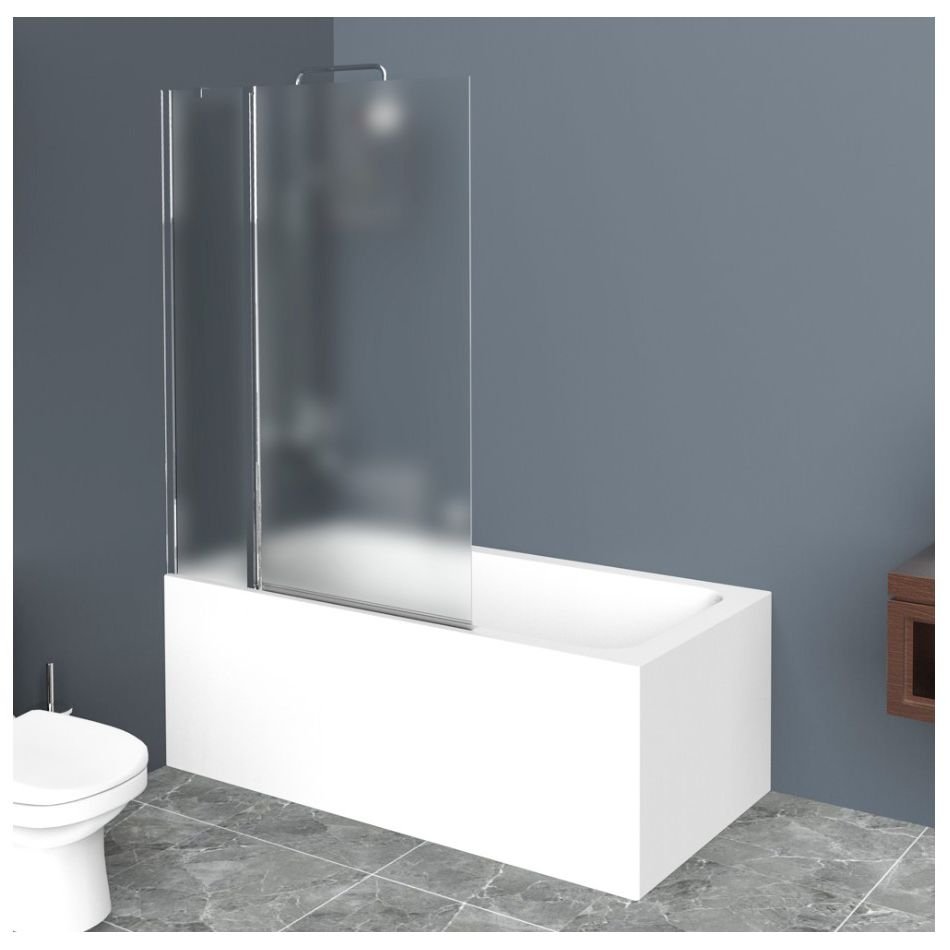 Душевая шторка на ванну BelBagno (Бельбагно) UNO-V-11-80/150-P-Cr хром, стекло рифленое 5 мм (1500х800)