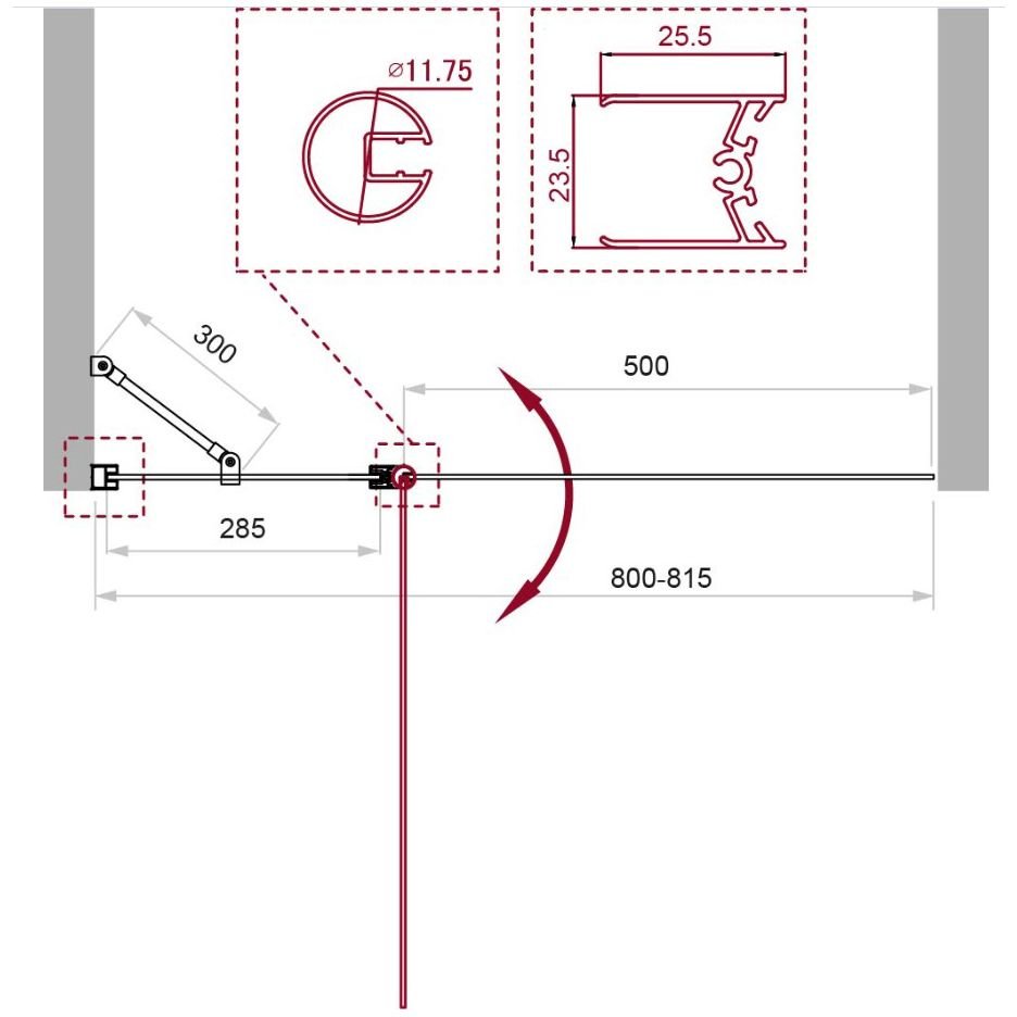 Душевая шторка на ванну BelBagno (Бельбагно) UNO-V-11-80/150-P-Cr хром, стекло рифленое 5 мм (1500х800)