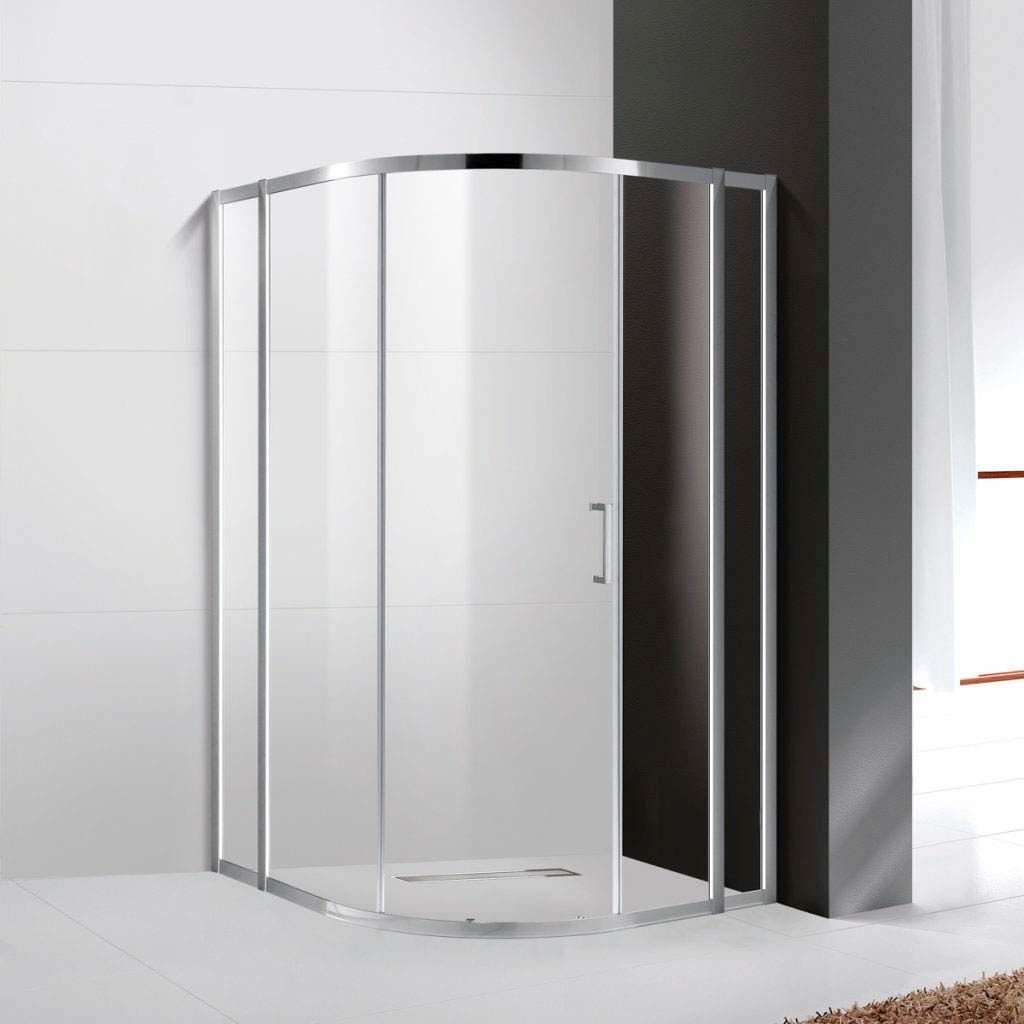 Душевой уголок Cezares (Цезарис) MOLVENO-R-11-90+20-C-Cr-IV цвет профиля хром, стекло прозрачное 6 мм 110х195х110 см
