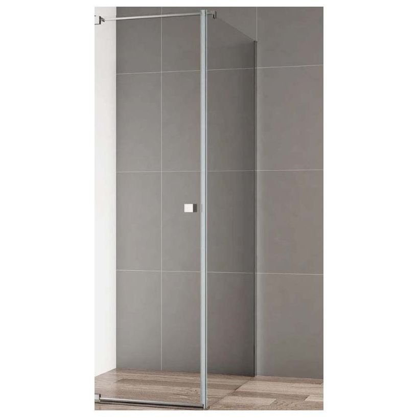 Боковая стенка Cezares (Цезарис) VALVOLA-100-FIX-C-Cr без пристенного профиля, стекло прозрачное 8 мм 190х100 см