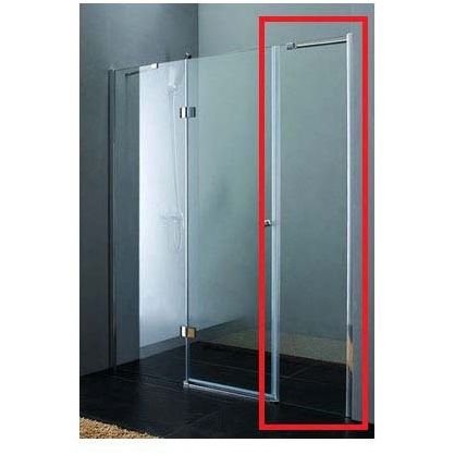 Боковая стенка Cezares (Цезарис) VE-W-30-FIX-C-Cr цвет профиля хром, стекло прозрачное 6 мм 190х30 см