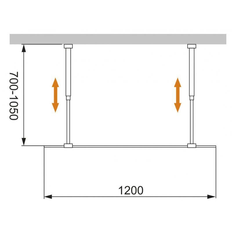 Душевая перегородка Cezares (Цезарис) Liberta-L-2-120-C-NERO с возможностью двустороннего входа, стекло прозрачное 8 мм, профиль черный, 120x195 см