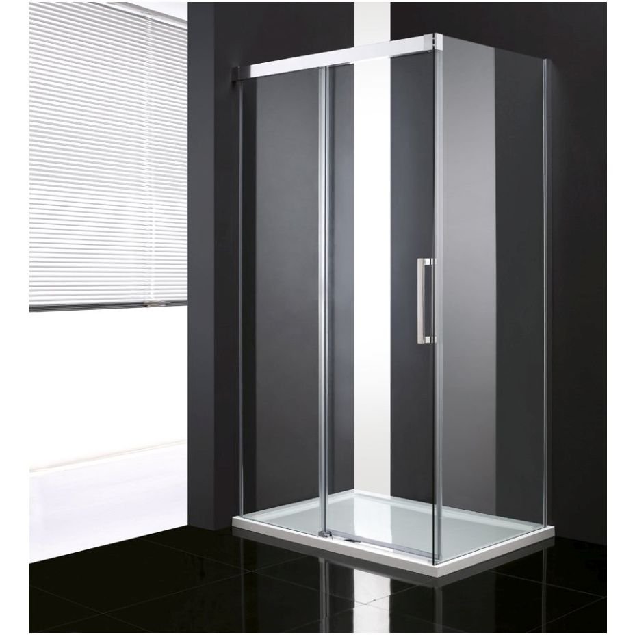 Душевой уголок Cezares (Цезарис) Premier-Soft-W-AH-1-130/80-C-Cr-IV, цвет профиля хром, стекло прозрачное 8 мм 130х200х80 см