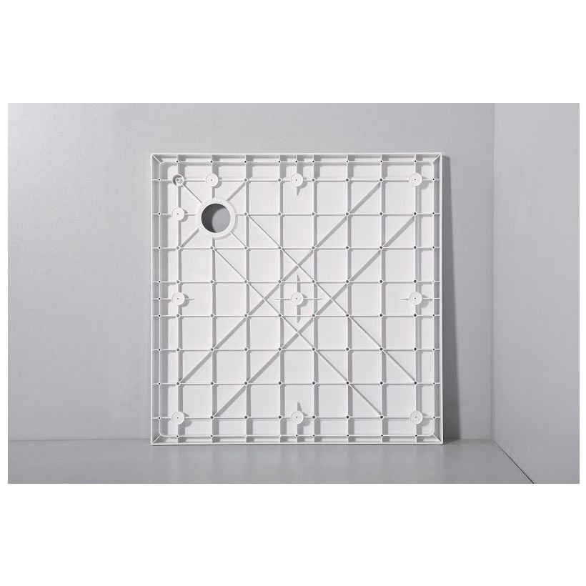 Душевой поддон Cezares (Цезарис) Tray-SMC-A-90-550-150-W с сифоном, квадратный, цвет белый 90х90х15 см