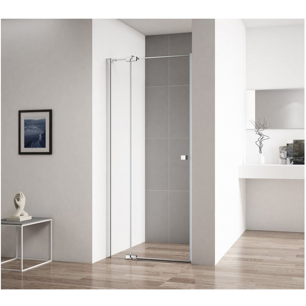 Душевая дверь Cezares (Цезарис) Valvola-B-1-90-C-Cr, цвет профиля хром, стекло прозрачное 8 мм 90х195 см