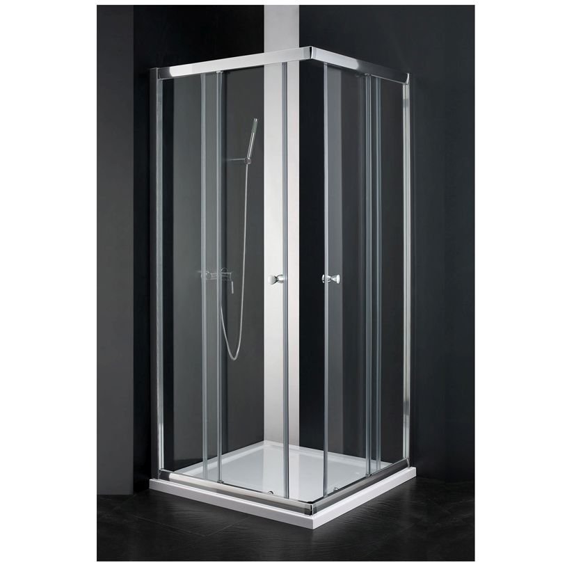 Душевой уголок Cezares (Цезарис) ANIMA-W-A-2-100-P-Cr, цвет профиля хром, стекло матовое 6 мм 100х200х100 см