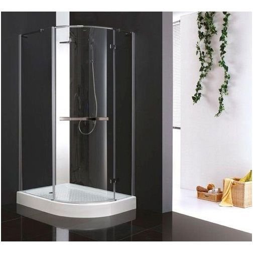 Душевой уголок Cezares (Цезарис) BERGAMO-W-RH-1-120/100-ARCO-C-Cr-R-IV , цвет профиля хром, стекло прозрачное 6 мм 120х200х100 см