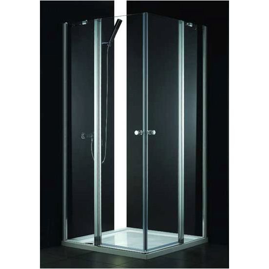 Душевой уголок Cezares (Цезарис) ELENA-W-AH-2-100/90-P-Cr-R, цвет профиля хром, стекло матовое 6 мм 100х195х90 см