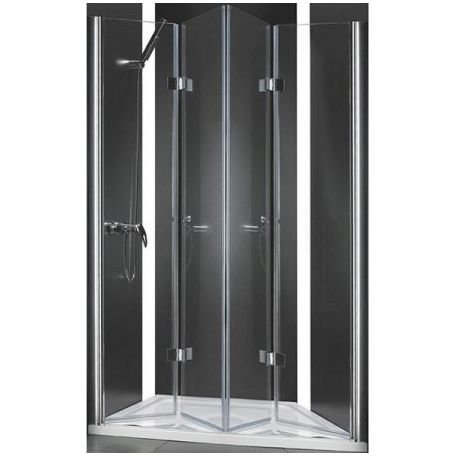 Душевая дверь Cezares (Цезарис) ELENA-W-BS-22-180-C-Cr, цвет профиля хром, стекло прозрачное 6 мм 195х173 см