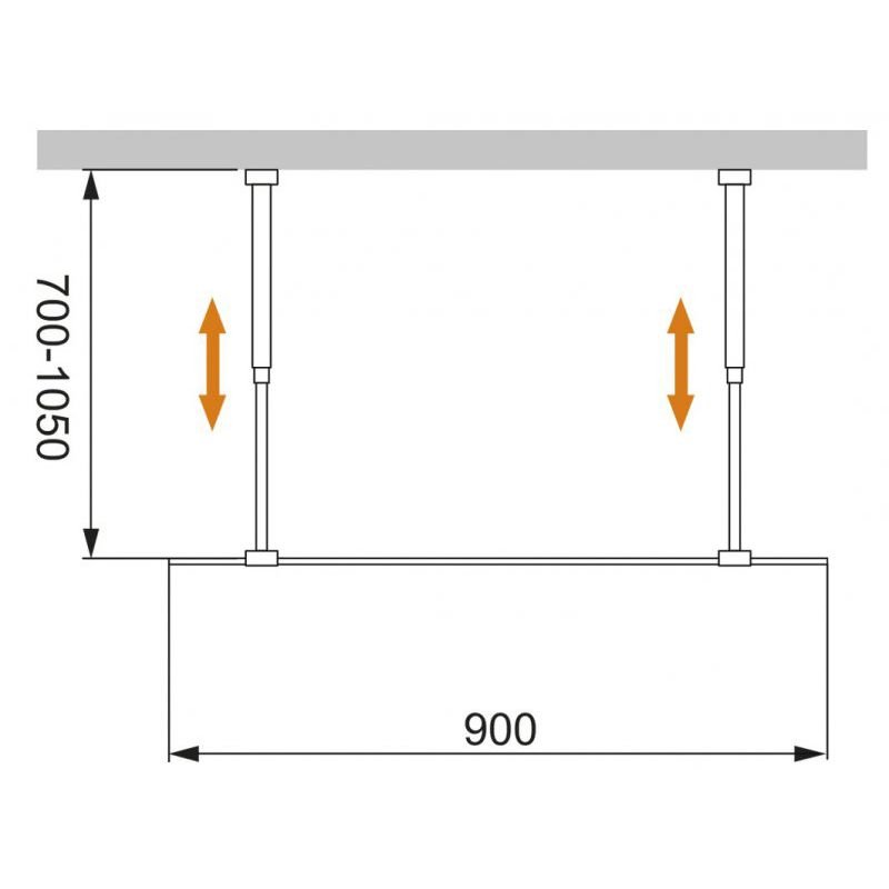 Душевая перегородка Cezares (Цезарис) LIBERTA-L-2-90-C-NERO цвет профиля черный матовый, стекло прозрачное 8 мм 90х195 см