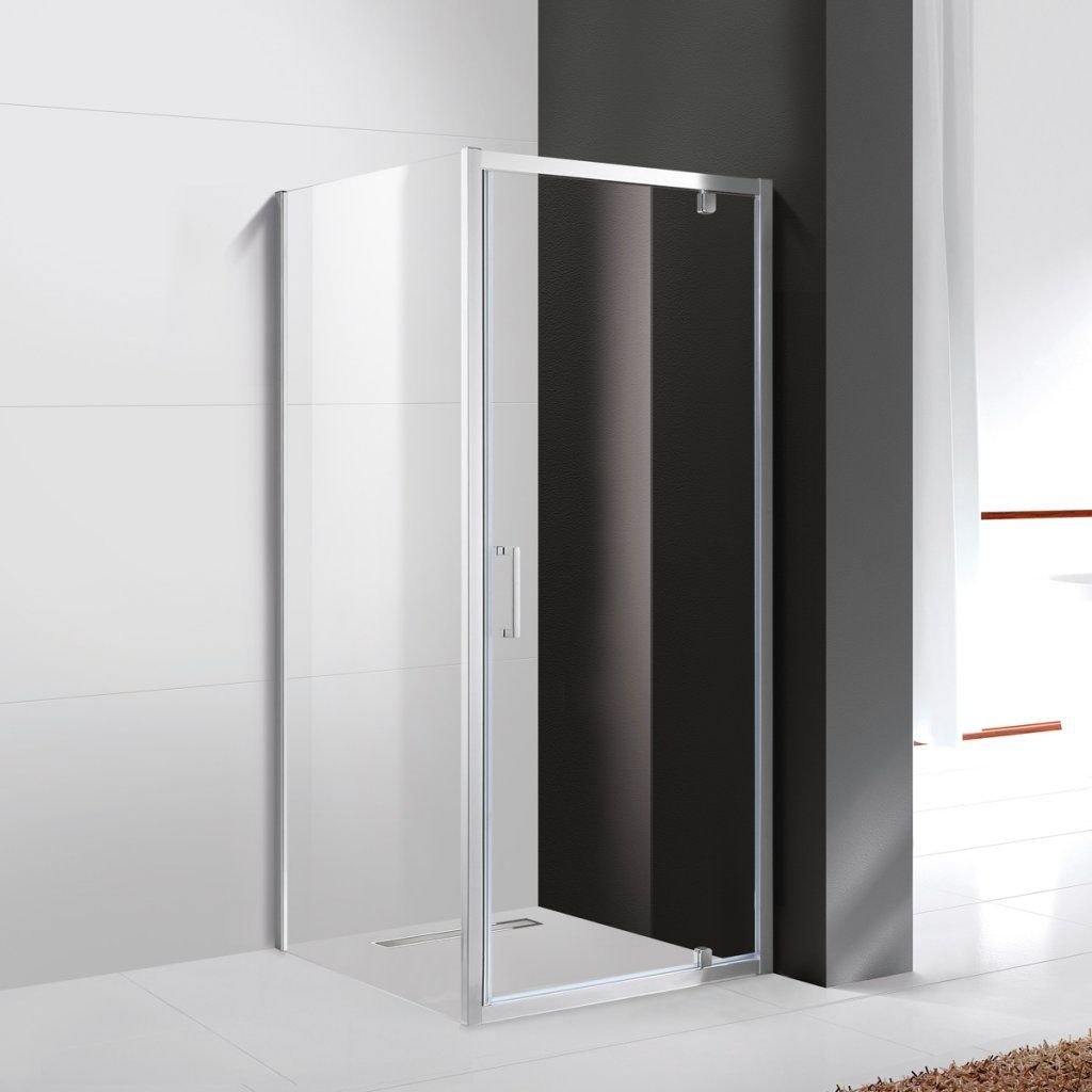 Душевой уголок Cezares (Цезарис) MOLVENO-AH-1-80/100-C-Cr-IV, цвет профиля хром, стекло прозрачное 6 мм 80х195х100 см