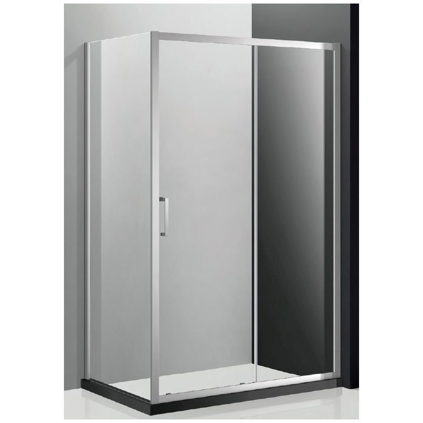 Душевой уголок Cezares (Цезарис) MOLVENO-AH-11-120/90-P-Cr, цвет профиля хром, стекло матовое 6 мм 120х195х90 см