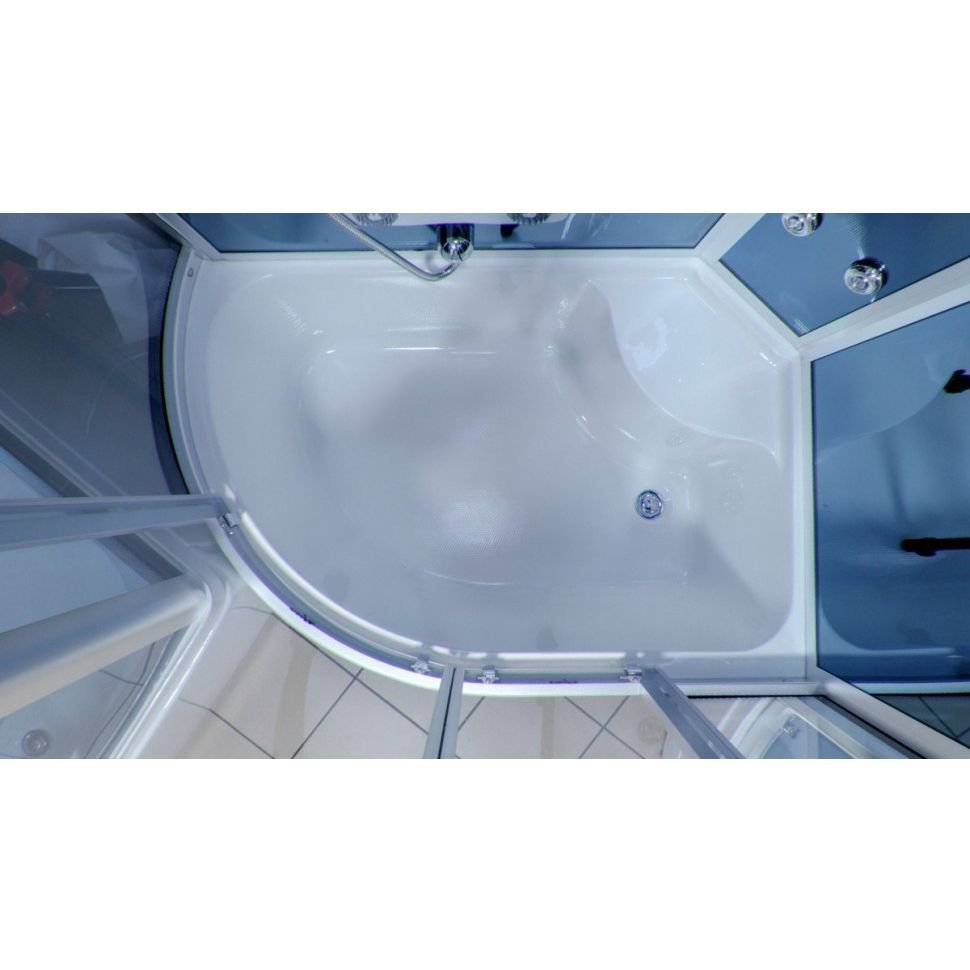 Душевая кабина Timo (Тимо) Standart T-1110R цвет профиля хром, стекло тонированное 5 мм 110х220х85 см