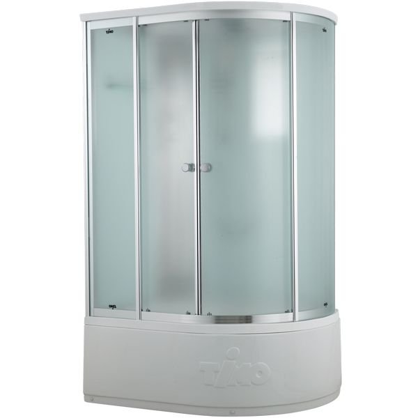 Душевая кабина Timo (Тимо) Comfort T-8820LF Fabric Glass цвет профиля хром, стекло матовое 6 мм 85х220х120 см