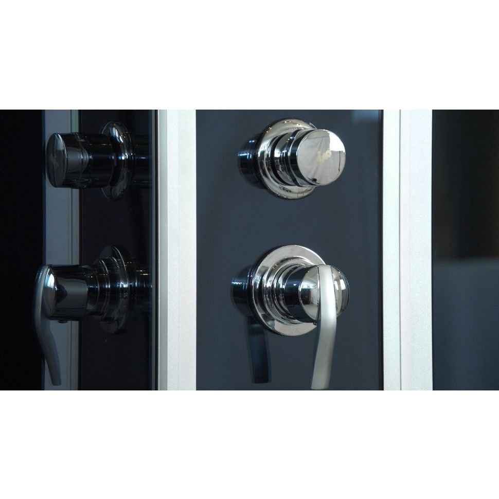 Душевая кабина Timo (Тимо) Standart T-1155 цвет профиля хром, стекло тонированное 5 мм 150х230х150 см