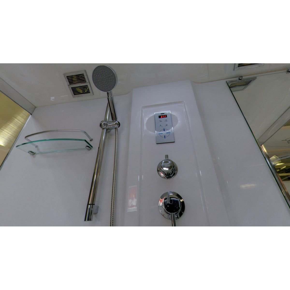 Душевая кабина Timo (Тимо) Lux T-7770 NEW цвет профиля хром, стекло прозрачное 6 мм 170х220х90 см