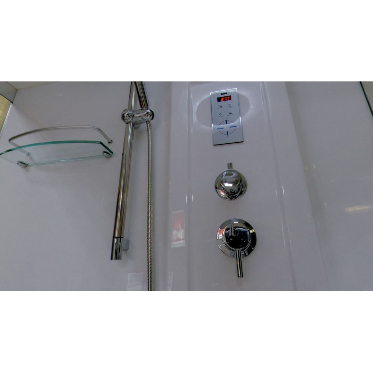 Душевая кабина Timo (Тимо) Lux T-7770 NEW цвет профиля хром, стекло прозрачное 6 мм 170х220х90 см