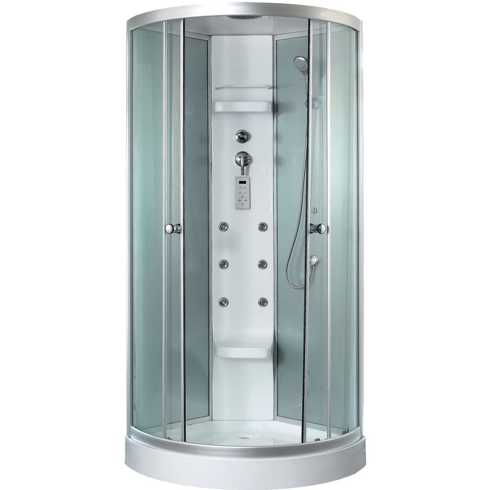 Душевая кабина Timo (Тимо) Lux TL-1502 цвет профиля хром, стекло прозрачное 6 мм 92х230х92 см