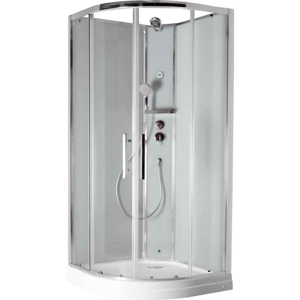 Душевая кабина Timo (Тимо) Ilma ILMA909 цвет профиля хром, стекло прозрачное 6 мм 90х222х90 см