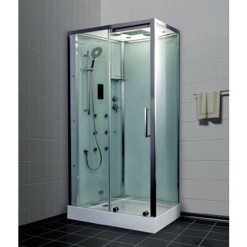 Душевая кабина Timo (Тимо) Puro H-510R цвет профиля хром, стекло прозрачное 8 мм 120х220х90 см