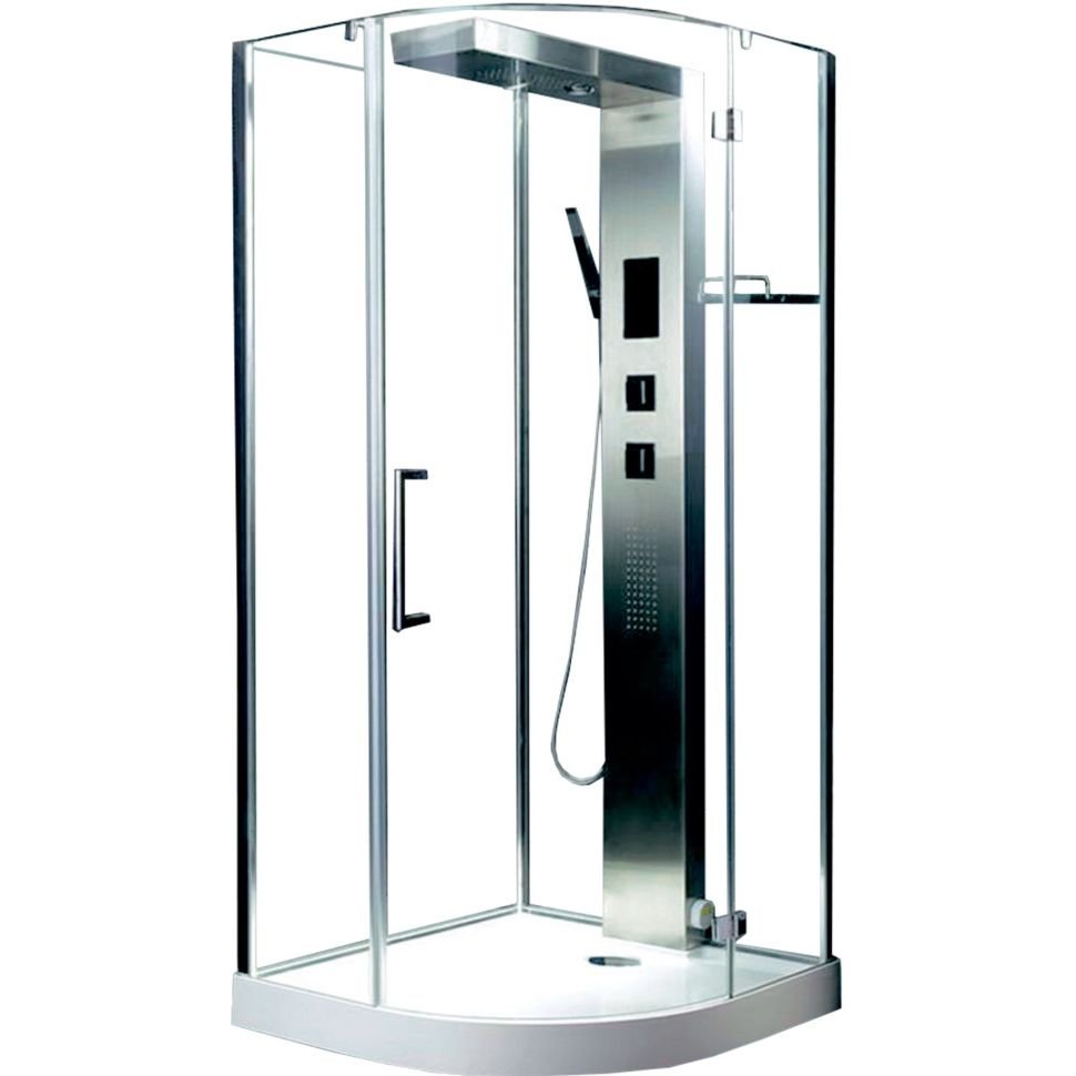 Душевая кабина Timo (Тимо) Armo H-506 цвет профиля хром, стекло прозрачное 8 мм 90х215х90 см