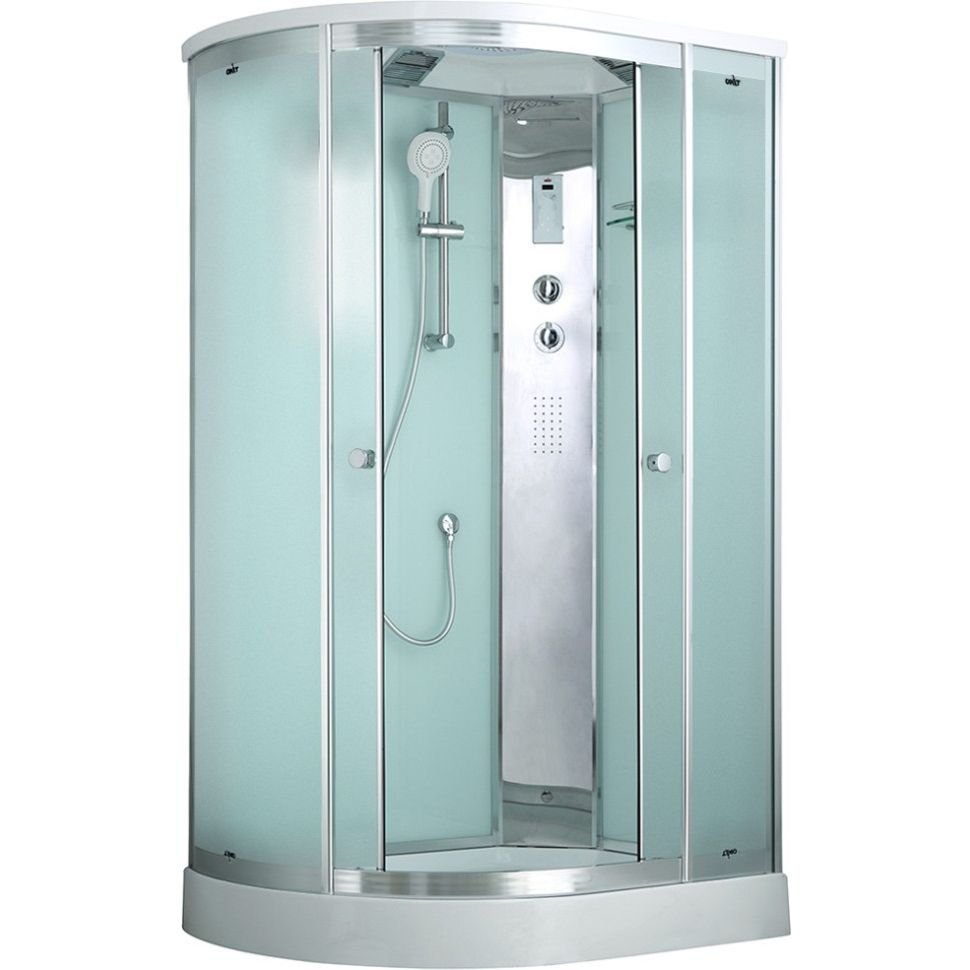 Душевая кабина Timo (Тимо) Comfort T-8802RF Fabric Glass цвет профиля хром, стекло матовое 6 мм 120х220х85 см