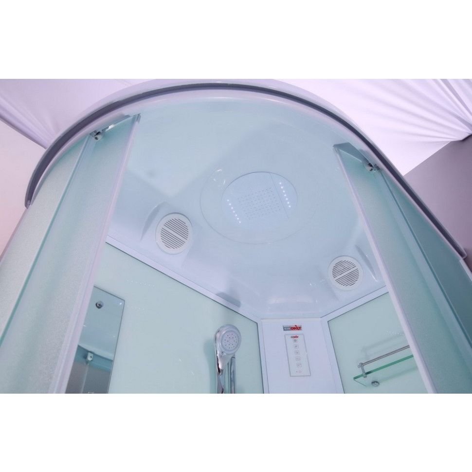 Душевая кабина Timo (Тимо) Eco TE-0702R цвет профиля белый, стекло матовое 4 мм 120х218х80 см