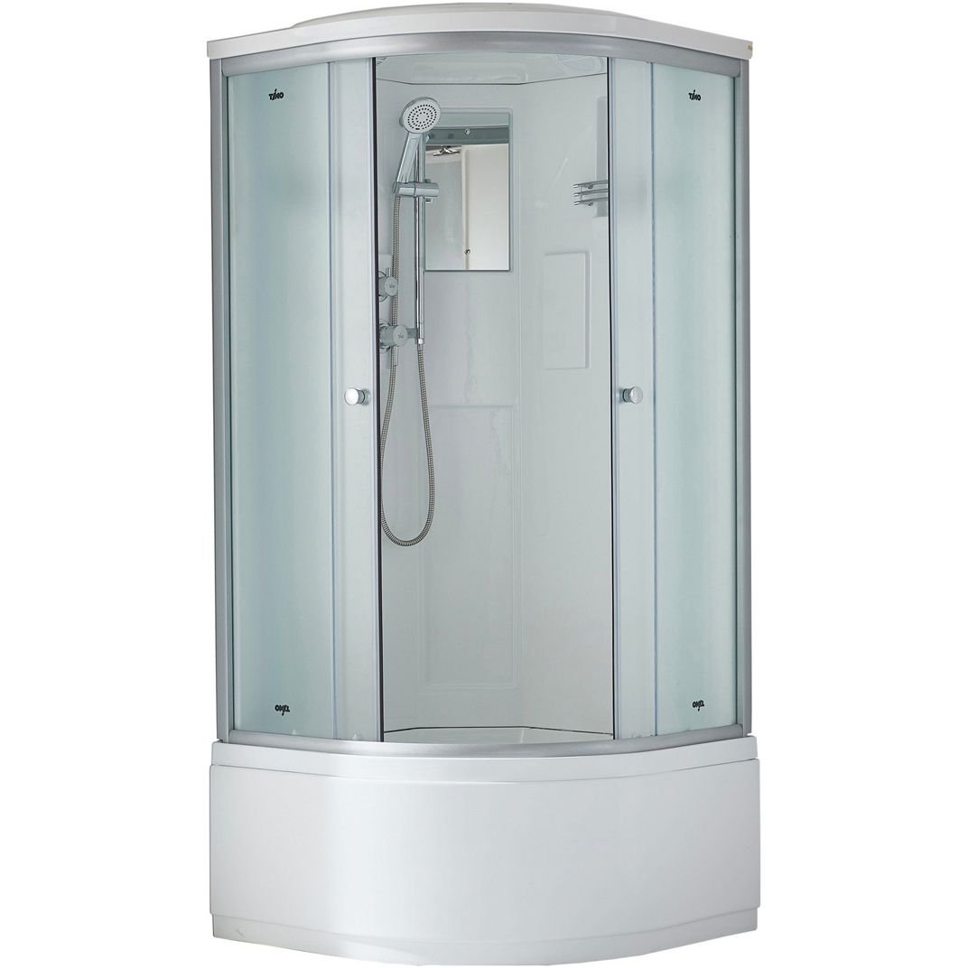 Душевая кабина Timo (Тимо) Standart T-5590 Г/М цвет профиля хром, стекло матовое 5 мм 90х220х90 см