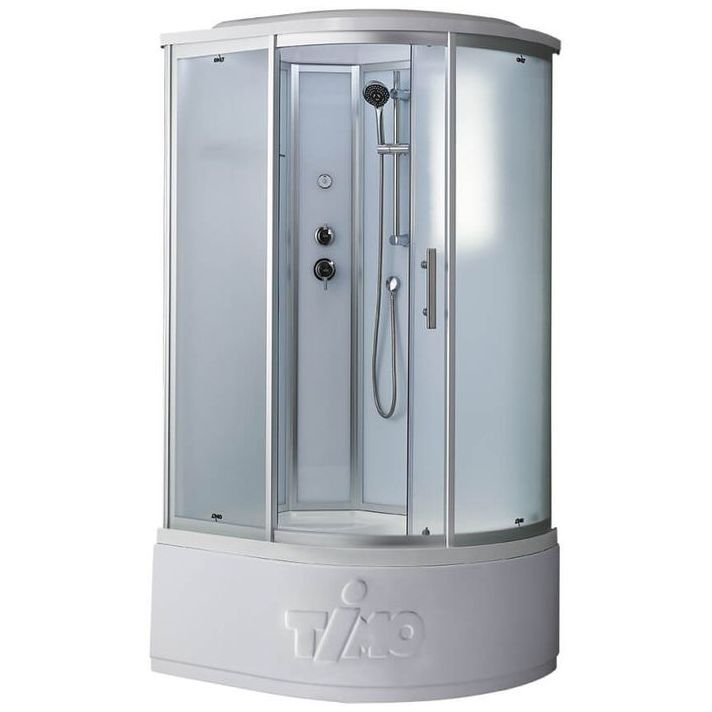 Душевая кабина Timo (Тимо) Standart T-6610SL цвет профиля хром, стекло матовое 5 мм 85х220х110 см