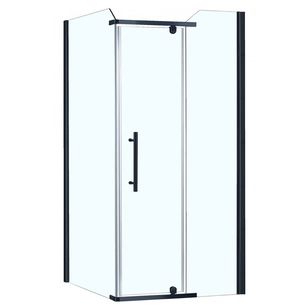 Душевой уголок Azario (Азарио) Edmonton 900х900х2000 мм, профиль черный (AZ-NNC1231 900 BLACK)