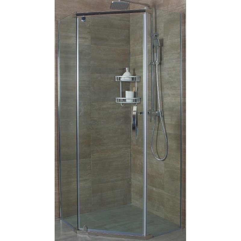 Душевой уголок Alex Baitler (Алекс Батлер) 885х2000 мм профиль хром, стекло тонированное (AB 245-90)