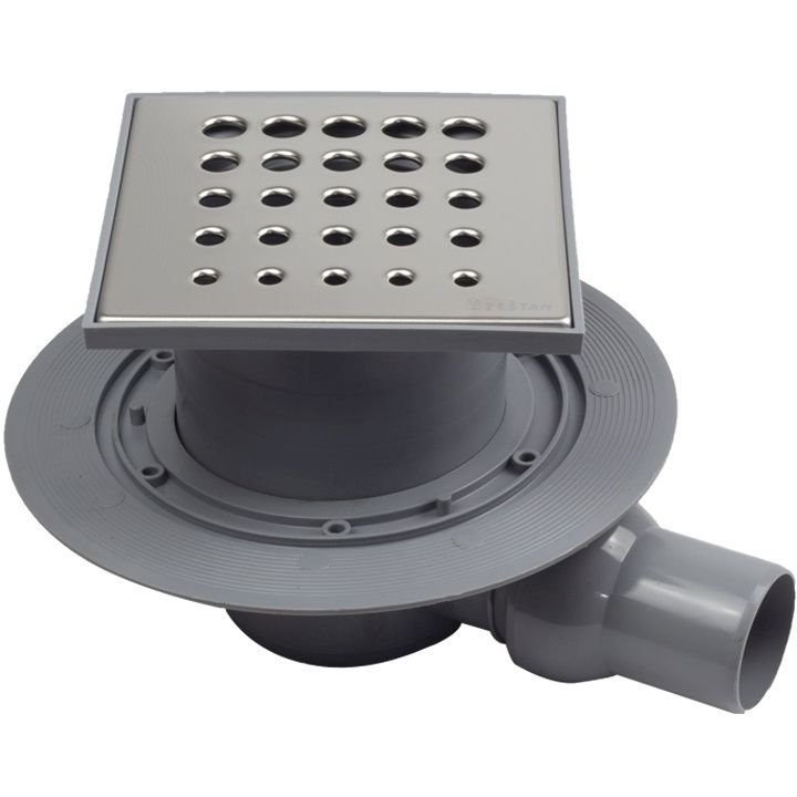 Душевой лоток Pestan (Пестан) Confluo Standard Drops 1 с одним выходом, 150х150 мм (13000009)