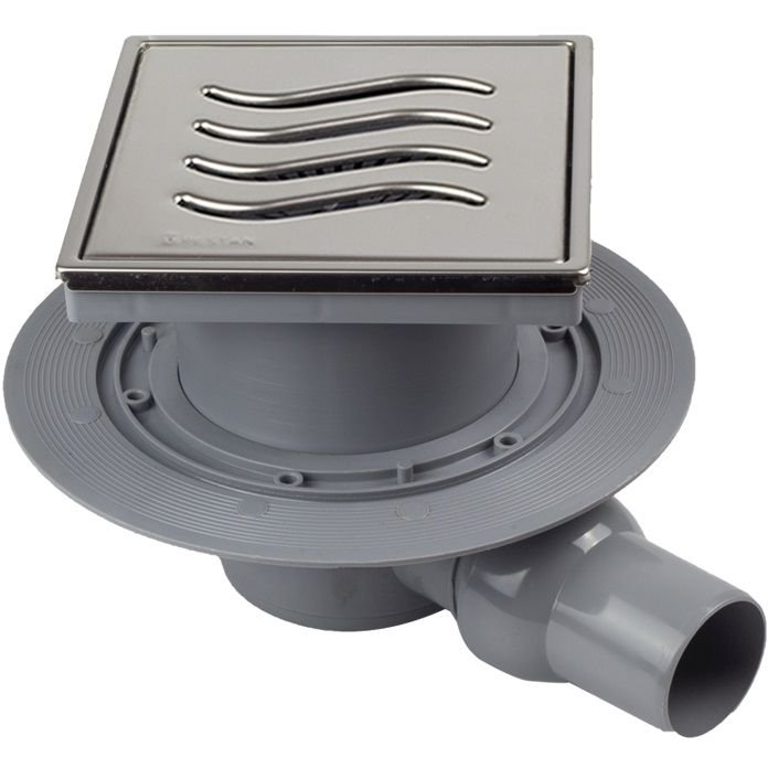 Душевой лоток Pestan (Пестан) Confluo Standard Tide 1 Mask с одним выходом, 150х150 мм (13000070)