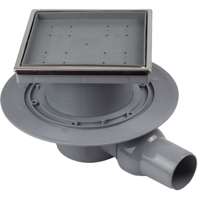 Душевой лоток Pestan (Пестан) Confluo Standard Ceramic 1 с одним выходом, 150х150 мм (13000085)