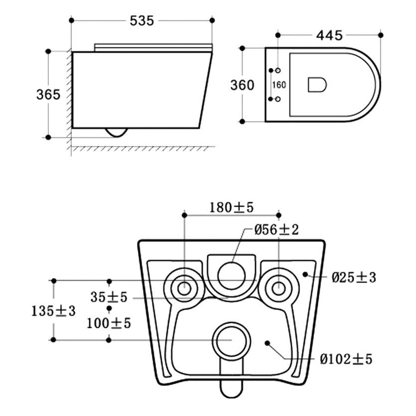 Унитаз подвесной Vincea (Винчея) Cute VT1-24 безободковый, цвет белый, ультратонкое soft-close сиденье