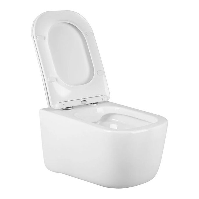 Унитаз подвесной Vincea (Винчея) Core VT1-28 безободковый, цвет белый, ультратонкое soft-close сиденье