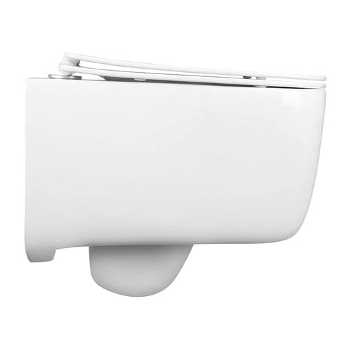 Унитаз подвесной Vincea (Винчея) Core VT1-28 безободковый, цвет белый, ультратонкое soft-close сиденье